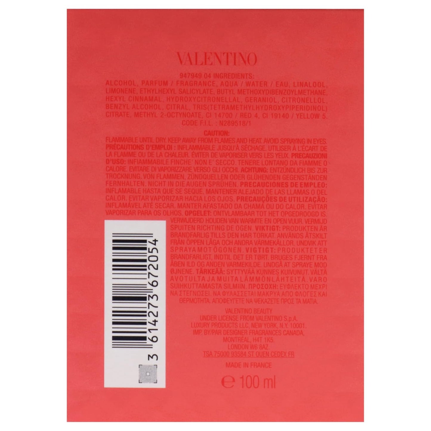 Valentino Donna Born In Roma Coral Fantasy - Women's 3.4 oz EDP Spray | Floral Fruity Fragrance