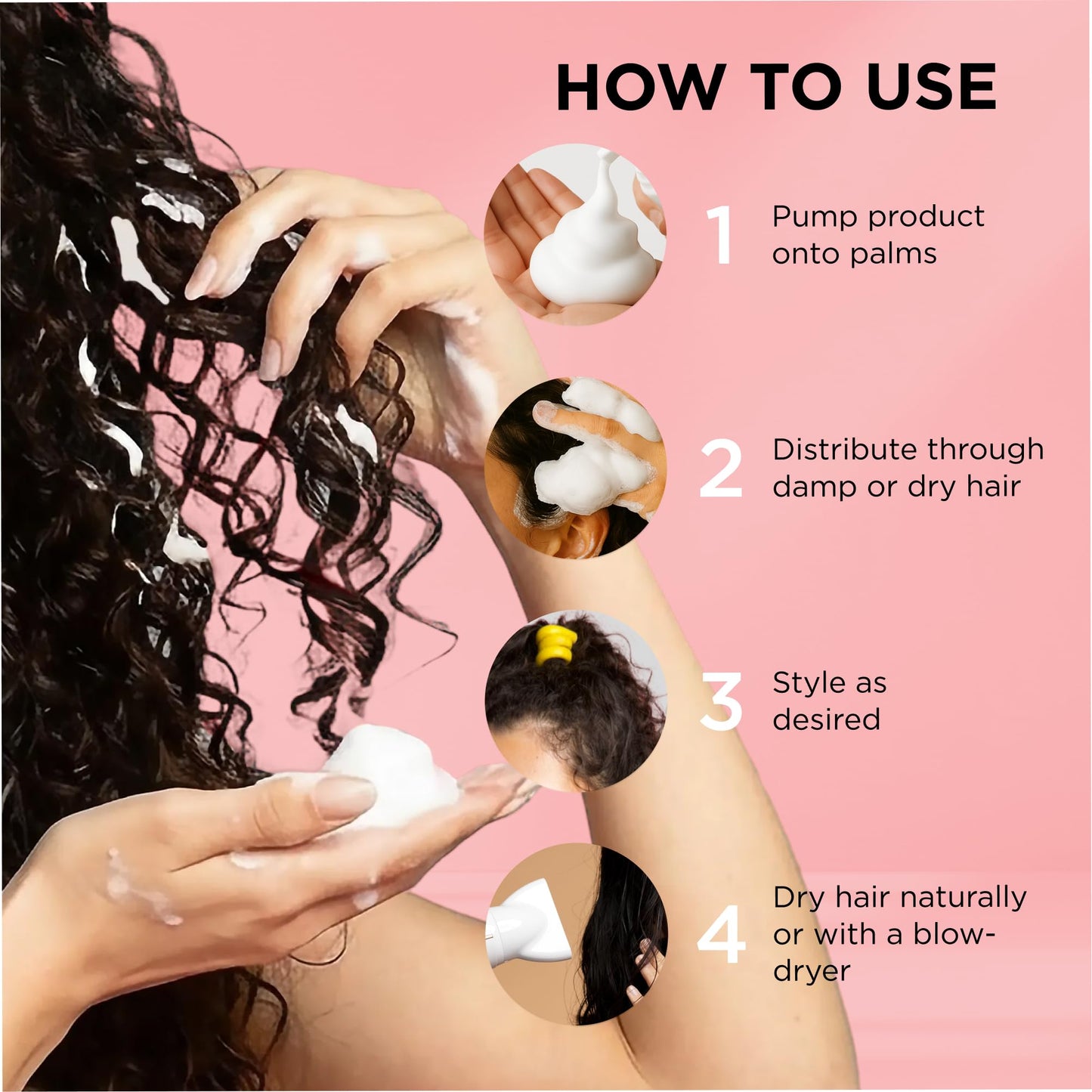 Style Factor EDGE BOOSTER Extra Strength Setting Mousse Travel Size – Frizz Control, Extra Volume, and Conditioning – 2.5oz Orange Ruby Mousse for Curly Hair