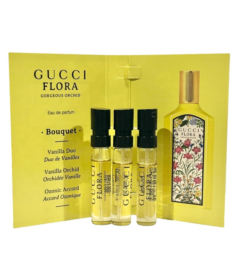 Gucci Flora Gorgeous Orchid Perfume - Women's EDP Spray 1.5 ml | Set of 3