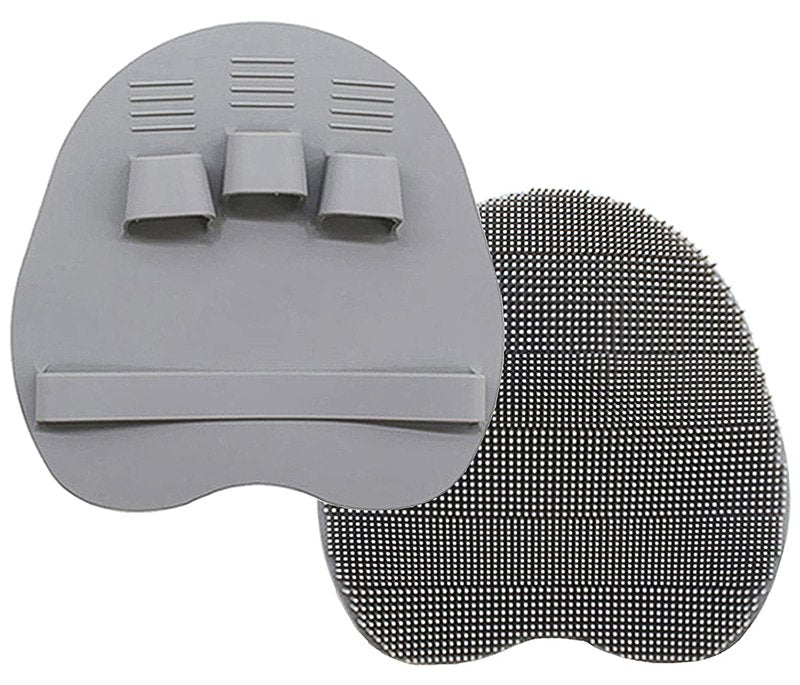 1 Pack Soft Silicone Shower Brush Body Wash Bath Exfoliating Skin Massage Scrubber, Dry Skin Brushing Glove Loofah, Fit for Sensitive and All Kinds of Skin