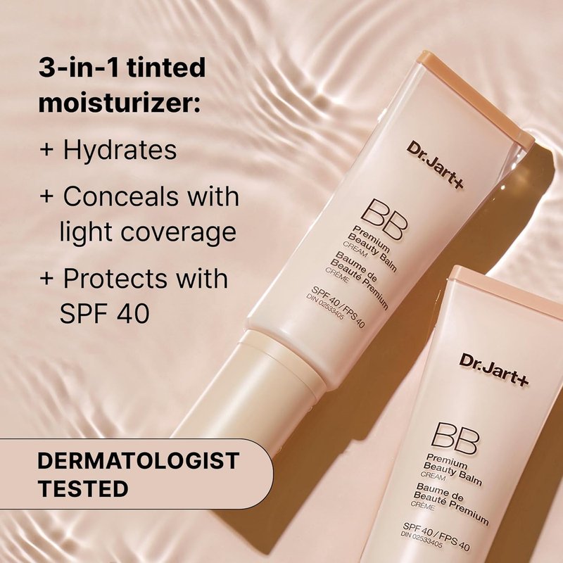 Dr.Jart+ Premium BB Cream - Korean Tinted Moisturizer with SPF 40 & Niacinamide | 1.35 Fl Oz