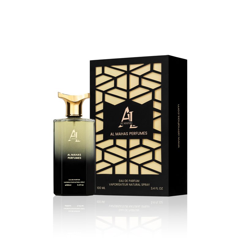 AL MAHAS Oud Wood Perfume - Eau de Parfum 100 ml (3.4 Oz) Long Lasting Bold Men Perfume, Floral Woody Scent Arabian Cologne. Notes: Cardamom, Pink Pepper, Patchouli, Amber, Oud
