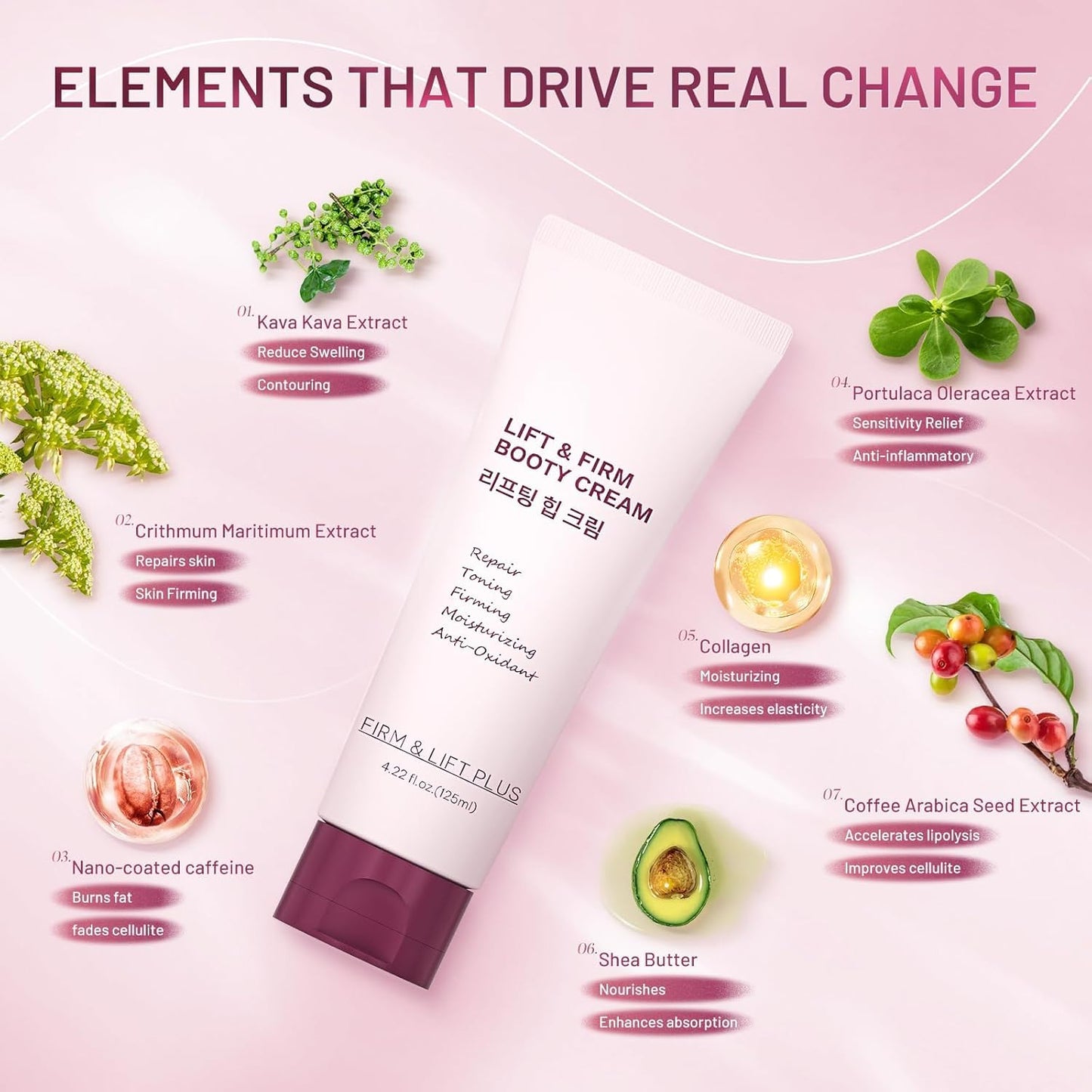 ZZILME B TIGHT Cellulite Cream, Body Firming & Tightening Cream for Thighs, Butt & Stomach, Smooths the Look of Uneven Skin, Lightweight Fast-Absorbing Moisturizer, Korean Skincare, 4.23 Fl Oz