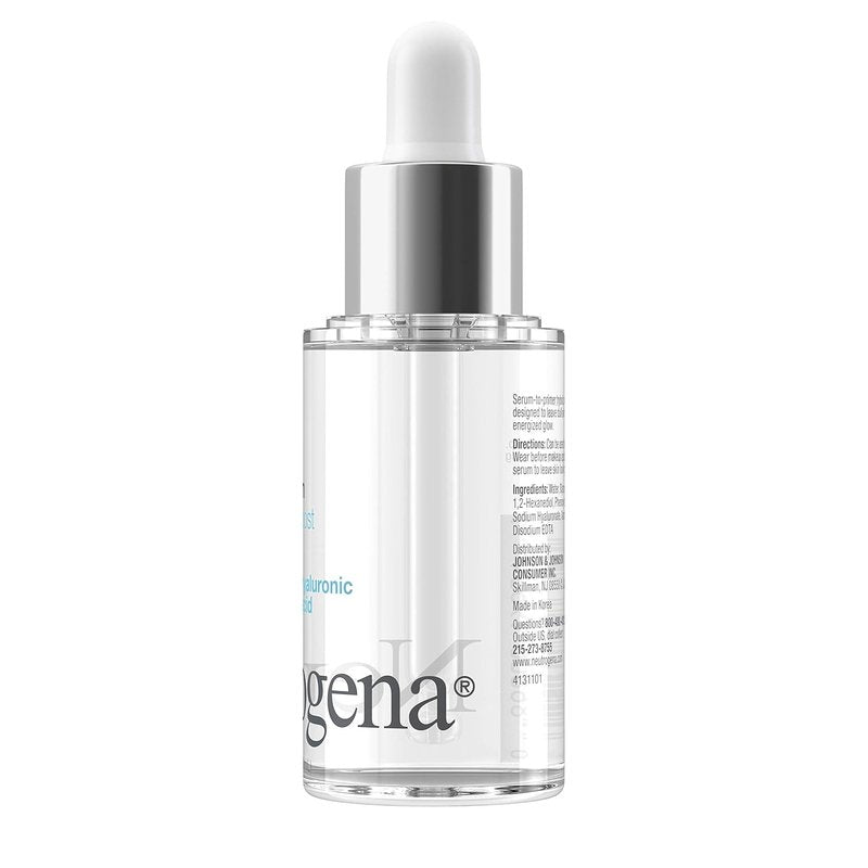 Neutrogena Hydro Boost Glow Booster Primer - Hydrating Serum-to-Primer Hybrid with Hyaluronic Acid | 1.0 fl. oz