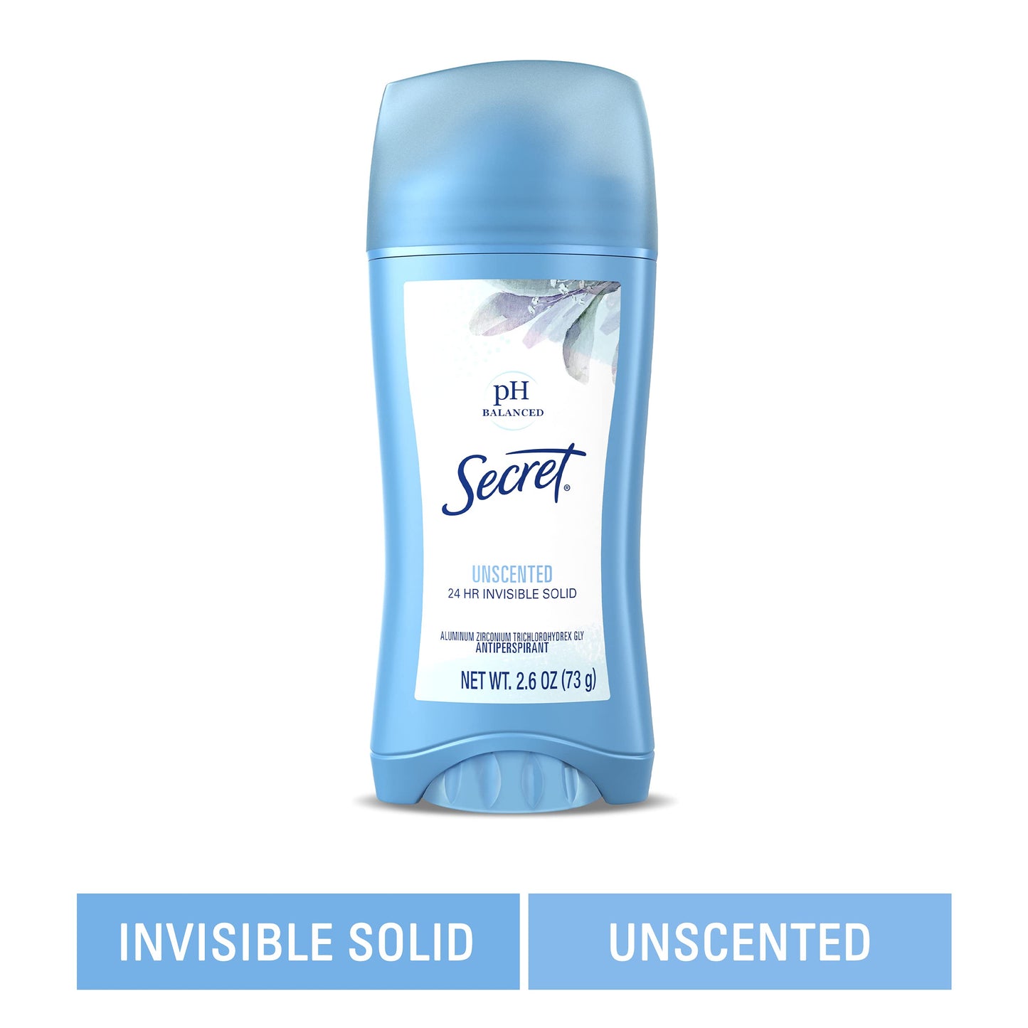 Secret Anti-Perspirant Deodorant Invisible Solid Unscented 2.60 oz (Pack of 10)