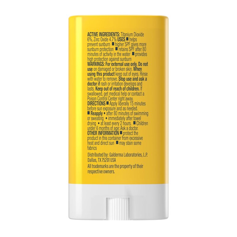 Cetaphil Sheer Mineral Sunscreen Stick - Broad Spectrum SPF 50 | 100% UVA/UVB Protection, 0.5oz