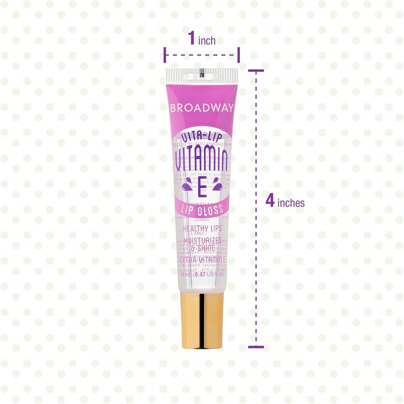 Ruby Kisses Vita-Lip Clear Lip Gloss - Ultra-Hydrating Formula with Vitamin E | 48 Pack, High-Shine Finish