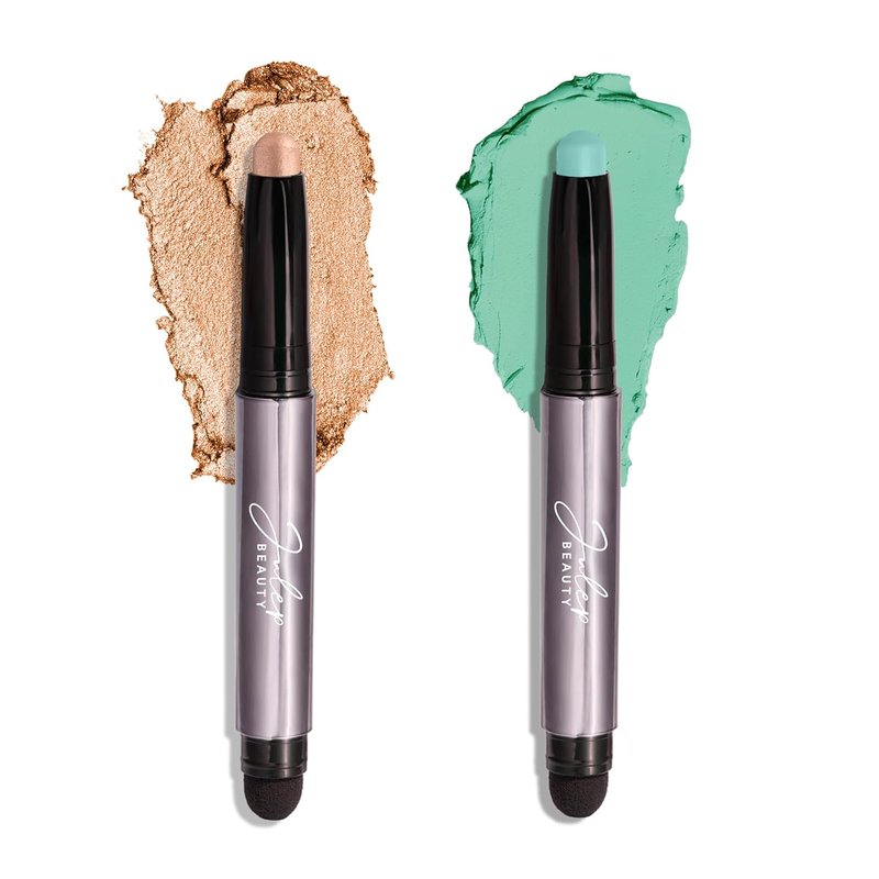 Julep Crème-to-Powder Eyeshadow Stick Duo - Champagne Shimmer & Mint Matte Finish