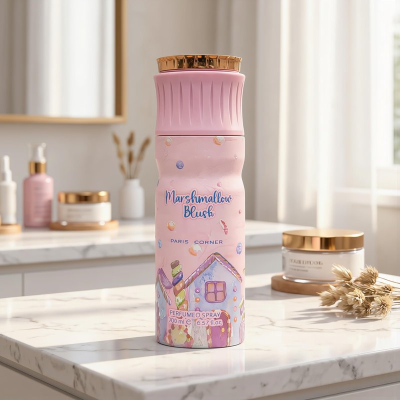 Paris Corner Marshmallow Blush Deodorant 6.8 Fl Oz (200ml) Unisex Fragrance Perfume