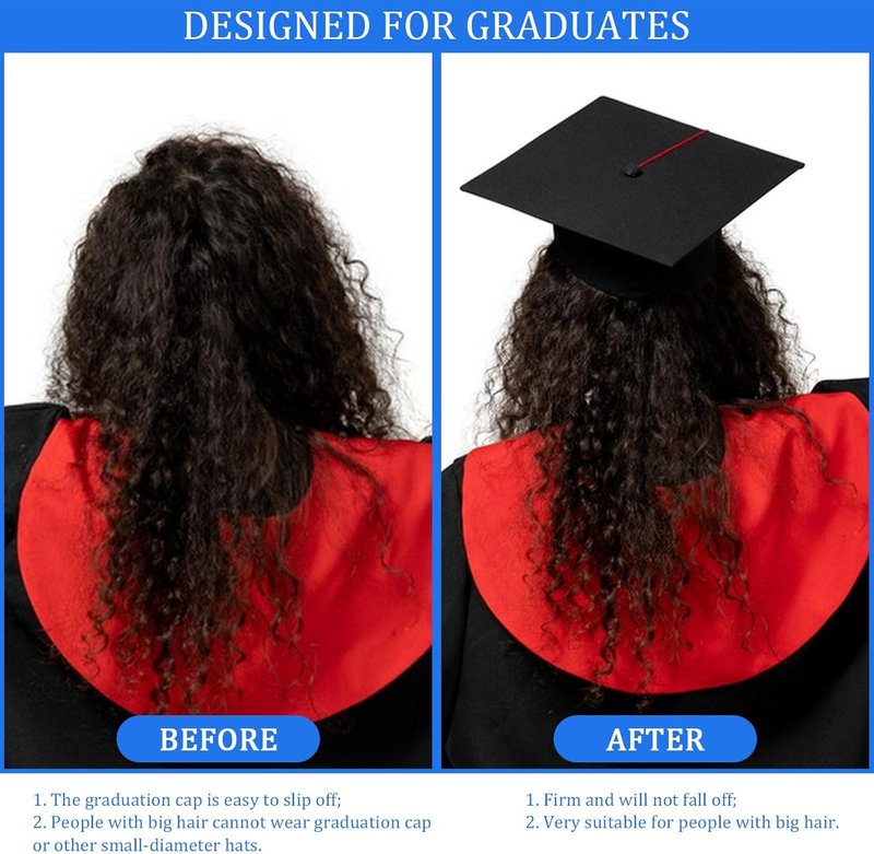 Regine Switzerland Graduation Cap Headband - Secure Your Grad Cap & Hairstyle | Stylish Graduation Supplies