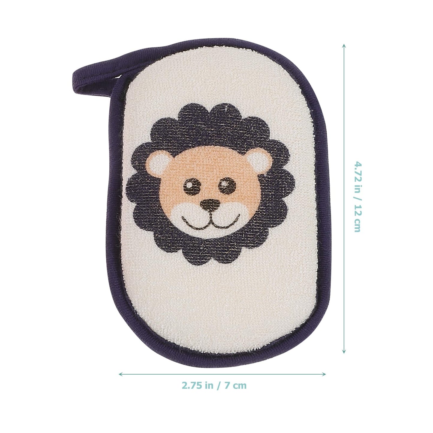Healifty Baby Bath Sponge 3-Pack Soft Foam Infant Bath Scrubber Cartoon Animal Newborn Shower Sponge with Hook for Gentle Body Cleaning and Massage