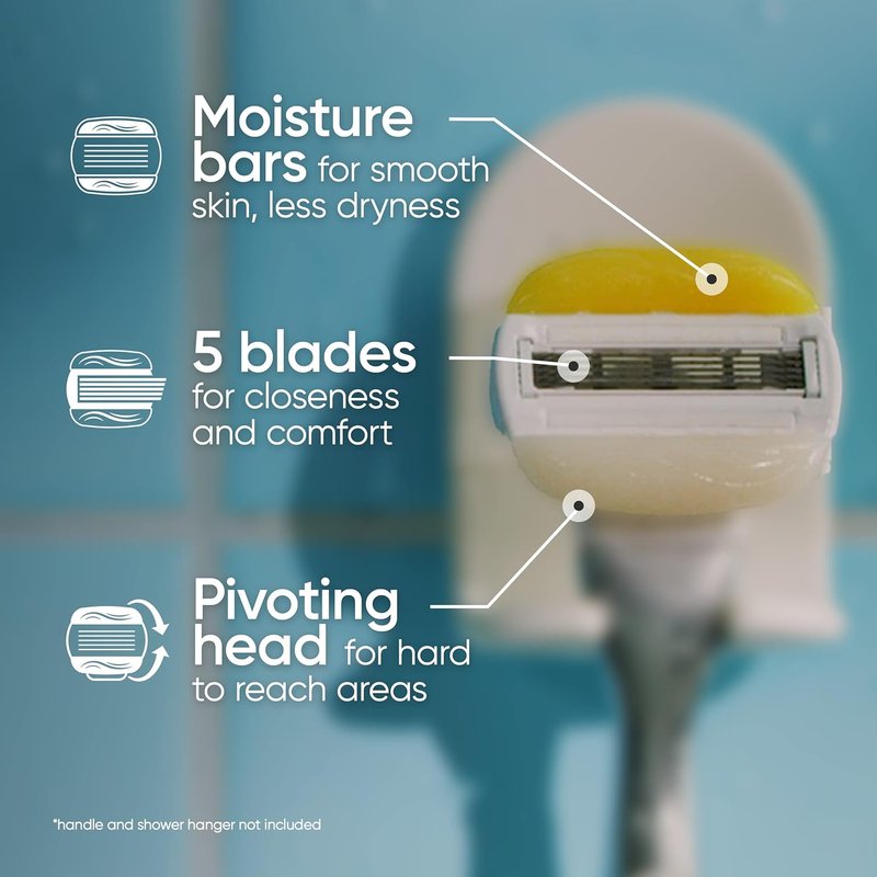 Gillette Venus Razor Blade Refills - ComfortGlide with Olay Coconut Scent | 6 Count