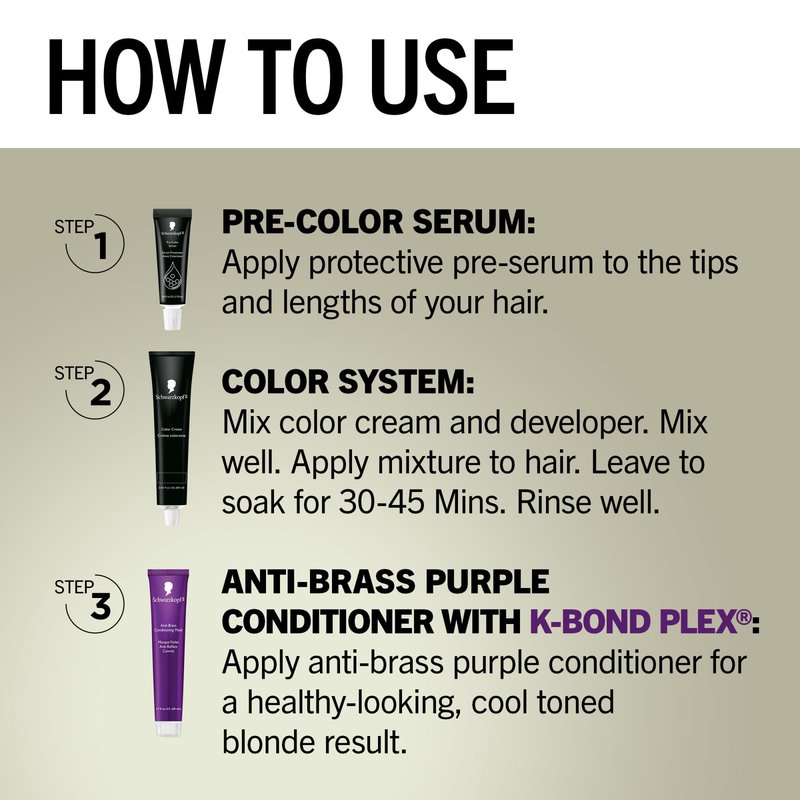 Schwarzkopf Keratin Blonde Hair Dye Platinum Blonde 001, Ultra Lightening Kit, 1 Application - Hair Bleach Enriched with Keratin, Lightens up to 9 Levels and Protects Hair from Breakage (Pack of 2)