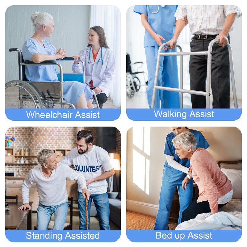 Gait Belt, Gait Belts for Seniors, Gait Belt with Handles, Gate Belts Medical for Elderly, Transfer Belt with Quick Release Buckle, Lift Belt for Physical Therapy, Safety Walking Belt for Elderly