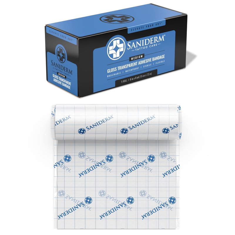 Saniderm Original Tattoo Aftercare Bandage (Medium Roll, 6 in x 8 yd)