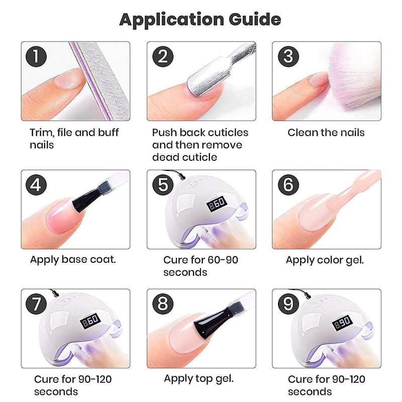 RARJSM Matte Gel Top Coat and Base Coat Glossy Shine Top Coat Gel Nail Polish 7.5ml 3PCS Set UV LED Curing Required Shiny Gel Polish Long Lasting Soak off Home DIY Salon Manicure