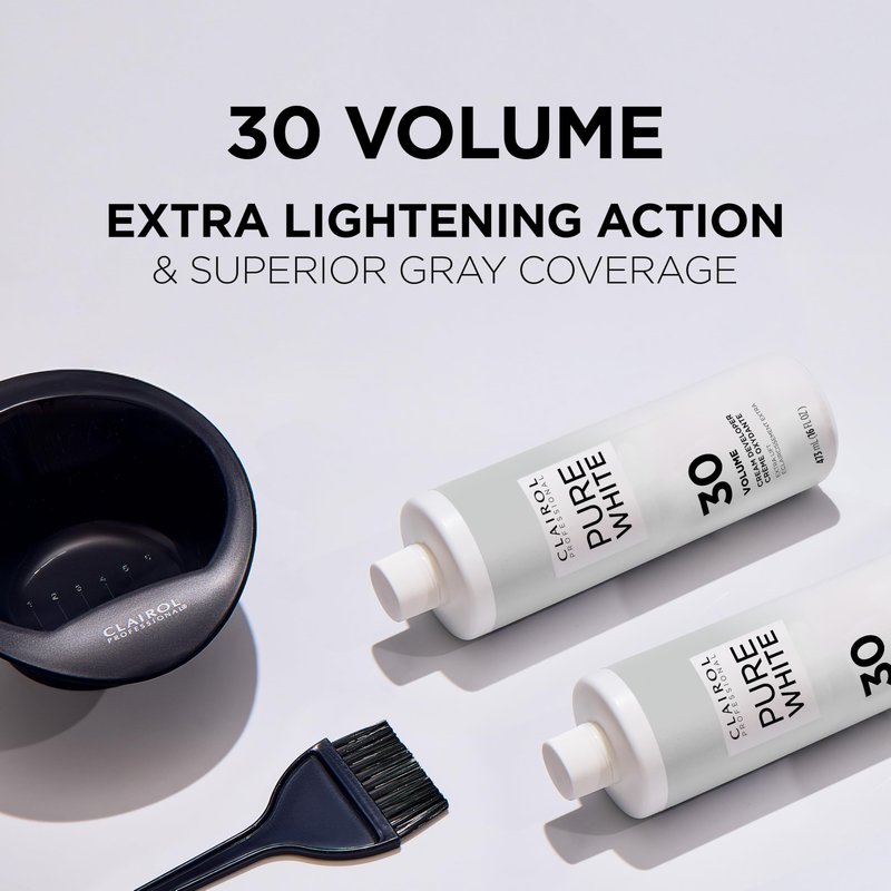 Clairol Professional Pure White 30 volume Crème Developer, 16 oz
