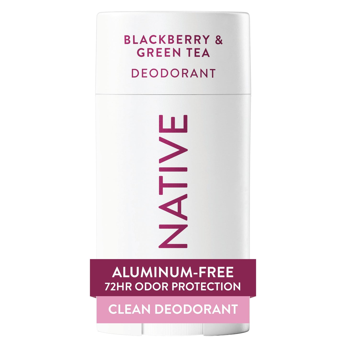 Native Deodorant Contains Naturally Derived Ingredients, 72 Hour Odor Control, Deodorant for Women and Men, Aluminum Free, Blackberry & Green Tea 2.65oz