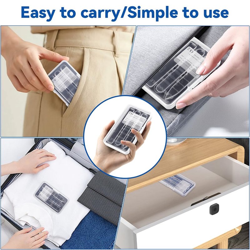 3 in 1 Nano Glass Nail File Set Double Tempered Glass Manicure Pedicure Tool for Shaping Buffing with Travel Case Reusable Washable Nail Care Kit for Women Girls Home Travel
