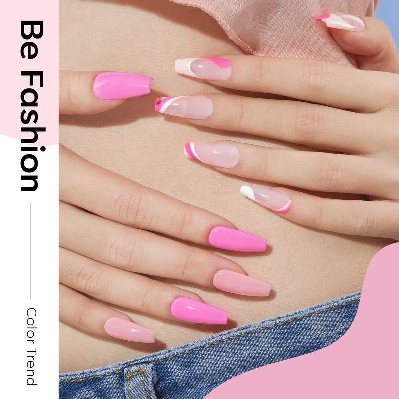 modelones Gel Nail Polish Set, 6 Colors 2026 Mothersday Light Soft Pink White Nude Pink Gel Polish Soak Off Nail Art Design Manicure Kit Salon DIY Home Gift Women Girlfriend