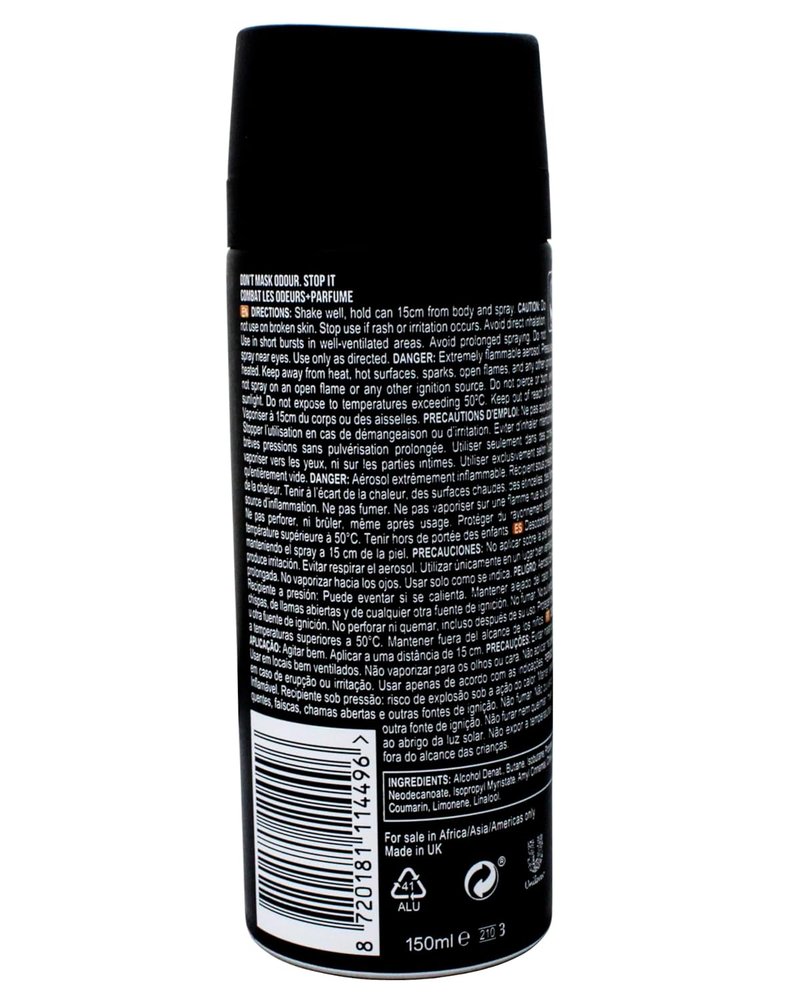 Axe Body Spray - Dark Temptation Deodorant for Long-Lasting Odor Protection | 5.1 oz, 4 Count
