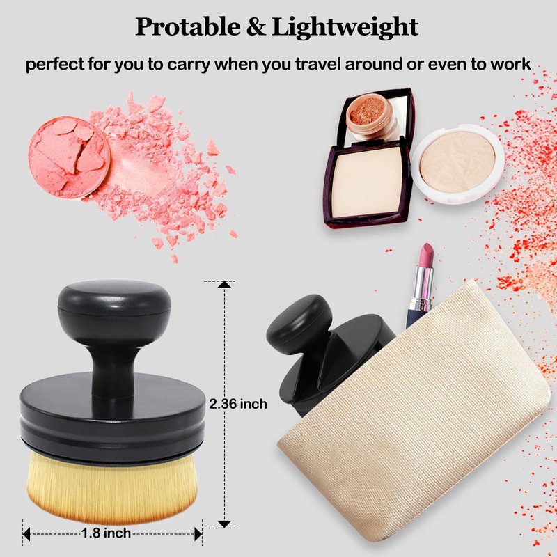 Extra Large Body Makeup Brush For Self Tanner, Wide-headed Kabuki Foundation Tanning Brush Streak-Free Blending Applicator for Leg, Back & Full Body, Bronzer, Lotion Tan Mousse, Wet&Dry Use
