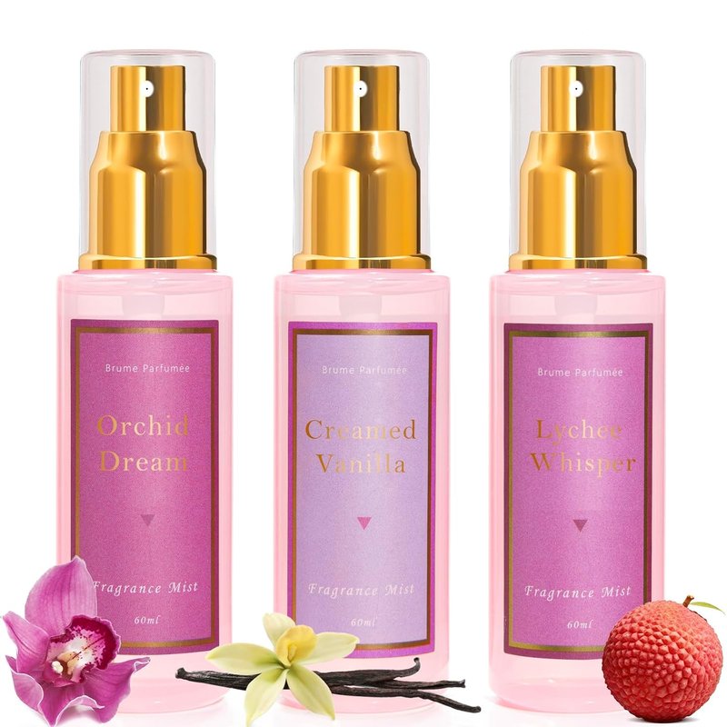 Azulfra Body Spray for Women - Travel Size Fragrance Gift Set | 3 Pack, 2 Fl. Oz Each