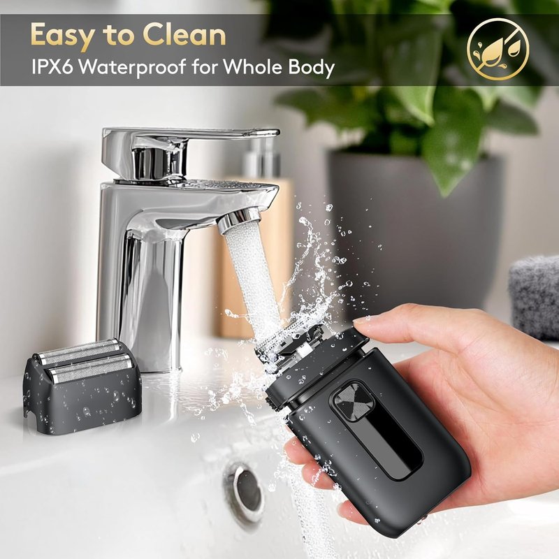 Electric Foil Shaver for Men - Smooth & Close Shaving with Pop-Up Trimmer | Wet/Dry, Travel Lock, LED Display, IPX6 Waterproof