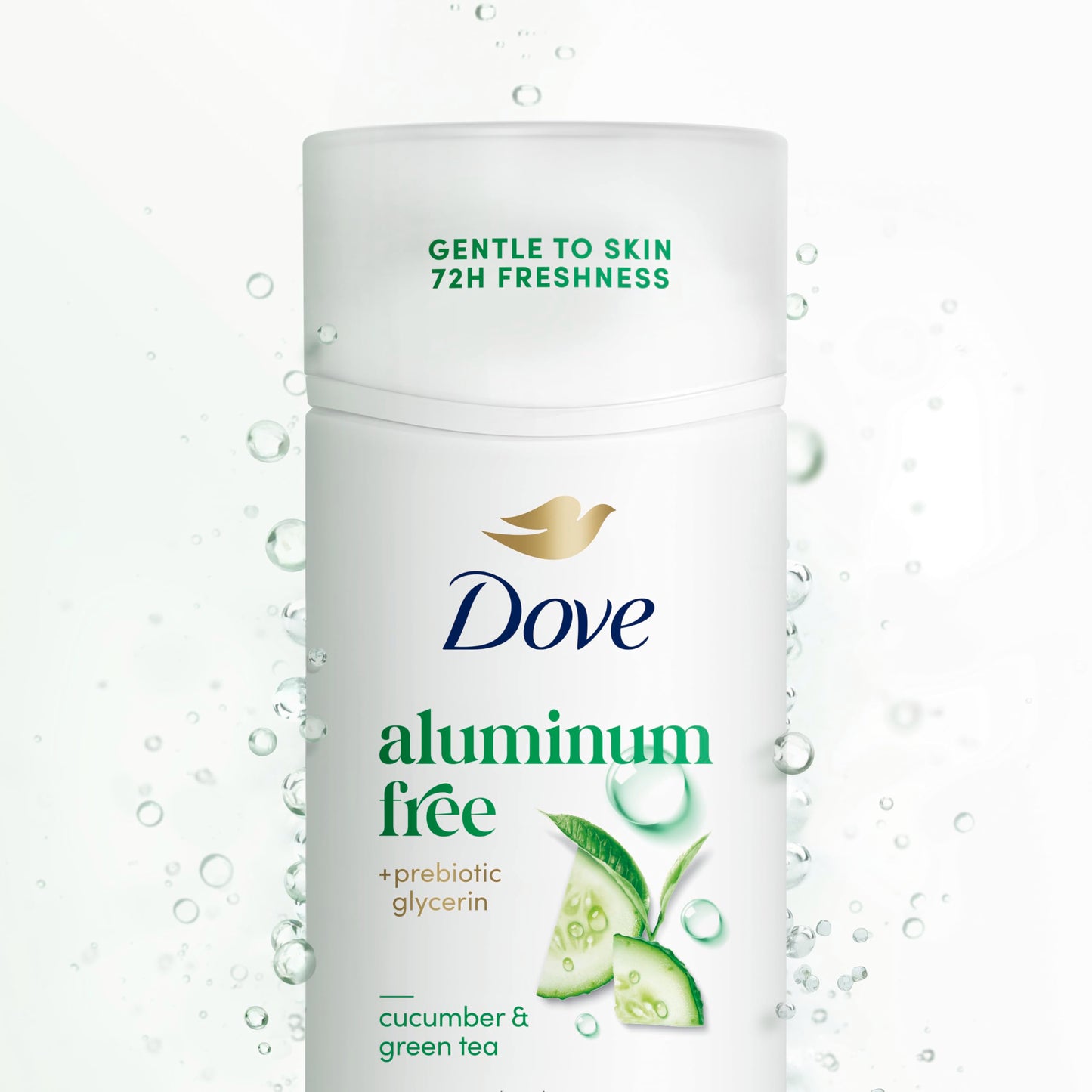 Dove Deodorant Stick Cucumber & Green Tea for 72 Hour Odor Protection Aluminum Free 2.4 oz