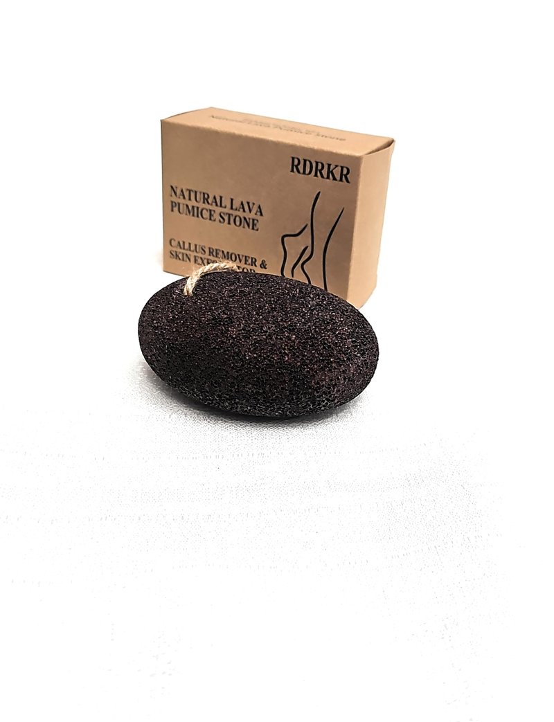 RDRKR Natural Lava Pumice Stone for Feet & Hands – Callus & Corn Remover for Cracked Heels, Hard Dry Skin Exfoliator, Volcanic Foot Scrubber Pedicure Tool (Brown)