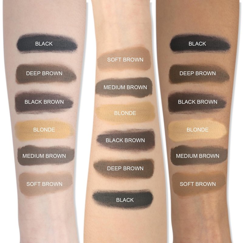 Brow Super Fluff Eyebrow Mousse with Brush, Volumizing and Tinted Thickening Eyebrow, Easy-to-Use, Long-Lasting, Waterproof for Fluffy Brow Mouse, Black Brown