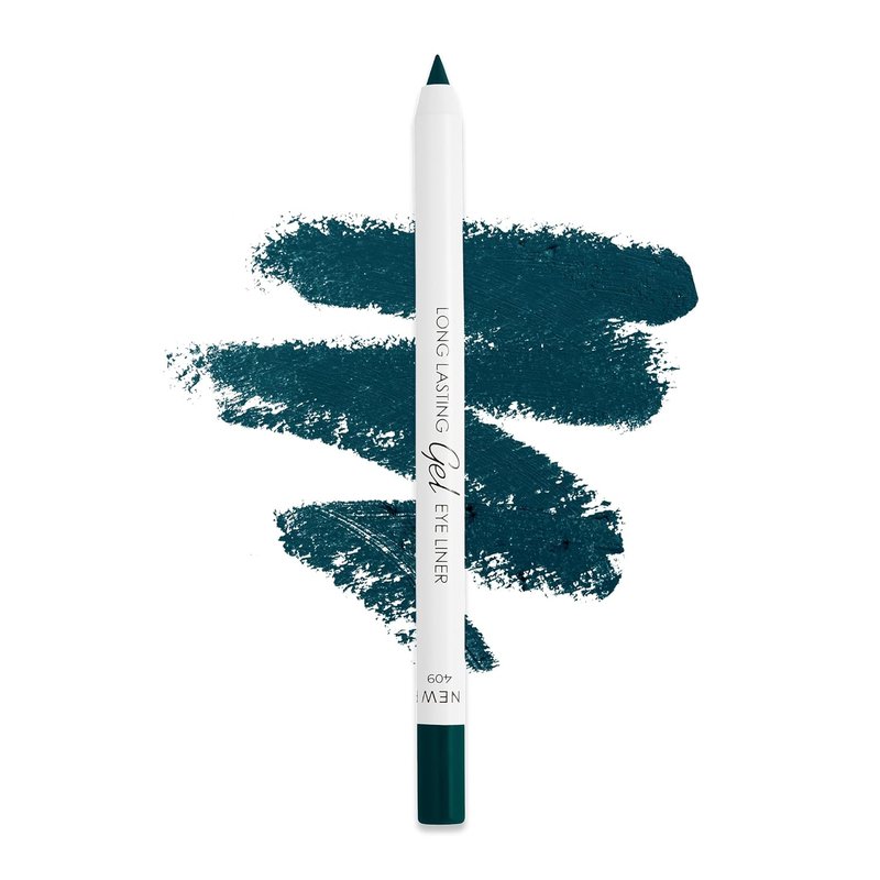 Lamel No Smudge Gel Eyeliner - Waterproof Pencil for 10-Hour Wear | Lagoon Shade, Vegan & Sweat-Proof