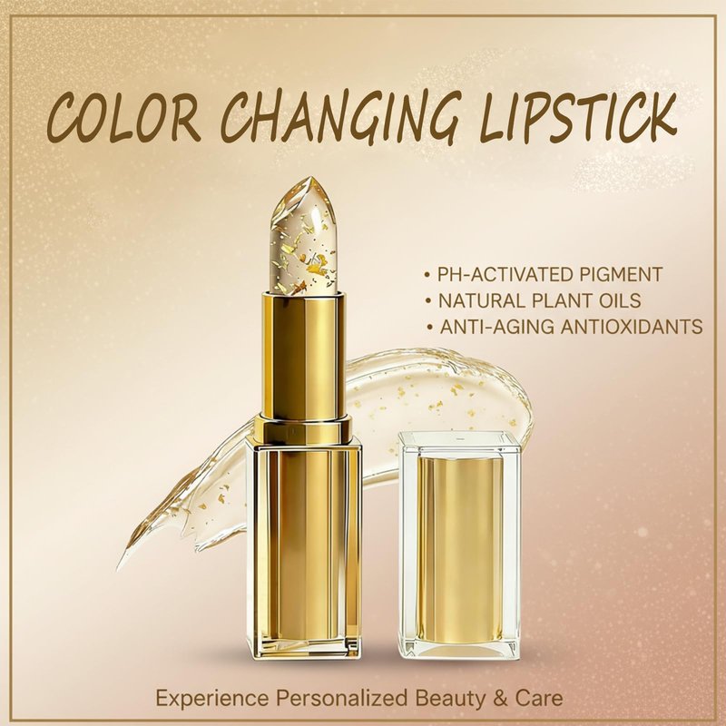 Arellia Signature Lipstick,Arellia Skin-Adaptive Lipstick for Older Women,PH Adjusting Lipsticks for Color Changing,Transferproof Clear Lip Gloss, Long Lasting Moisturizing Tinted Lip Balm (1pc)