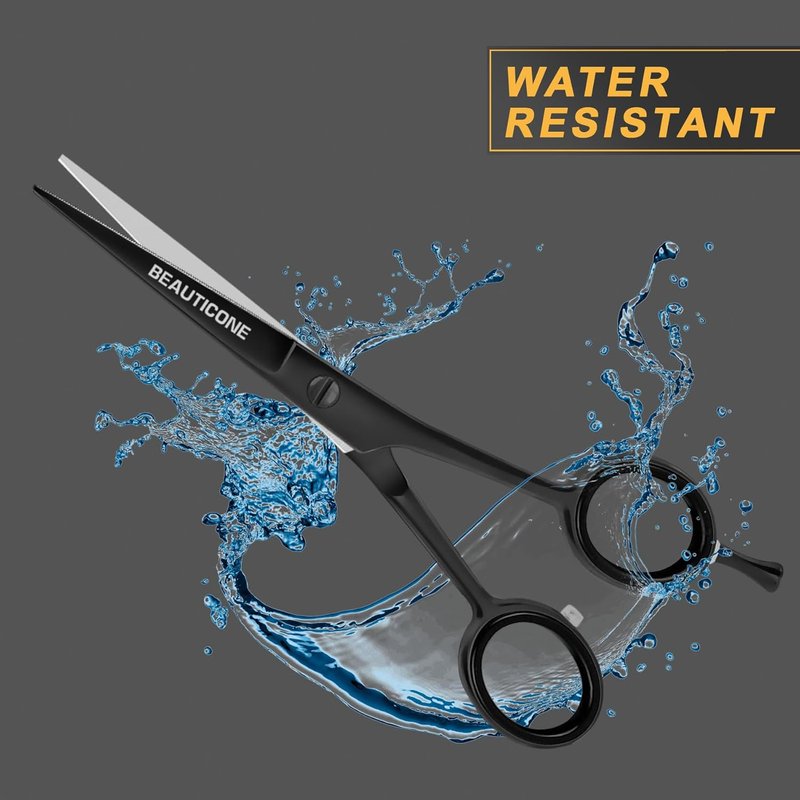 Hair Cutting Scissors - Professional Barber-Grade 6.5" Shears with Serrated & Razor Edge | Ultra Lightweight, Matte Finish
