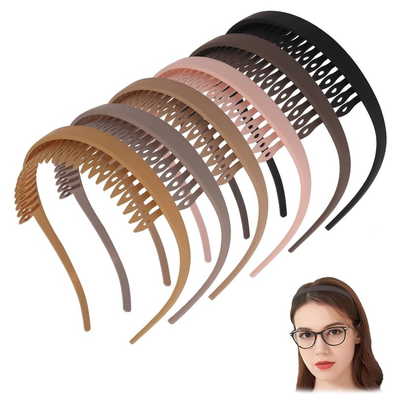 Comfortable Headbands for Women | No Headache Non-Slip Design for Glasses Wearers - Ideal for Medium Thick Hair