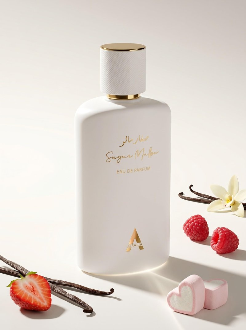 Atralia Sugar Mallow Eau de Parfum 100ml | Sweet Marshmallow, Strawberry & Vanilla Perfume for Women | Long Lasting Gourmand Fragrance with Candy Sugar & Musk