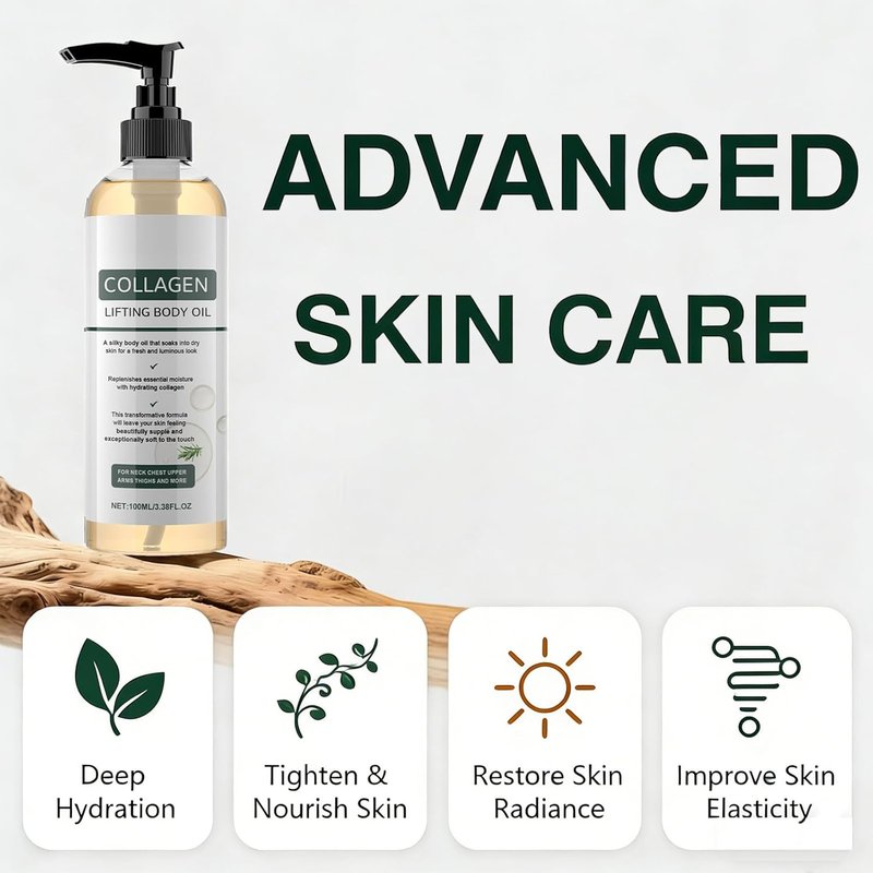 Collagen Body Oil - Firming Skin Treatment for Smooth, Youthful Glow