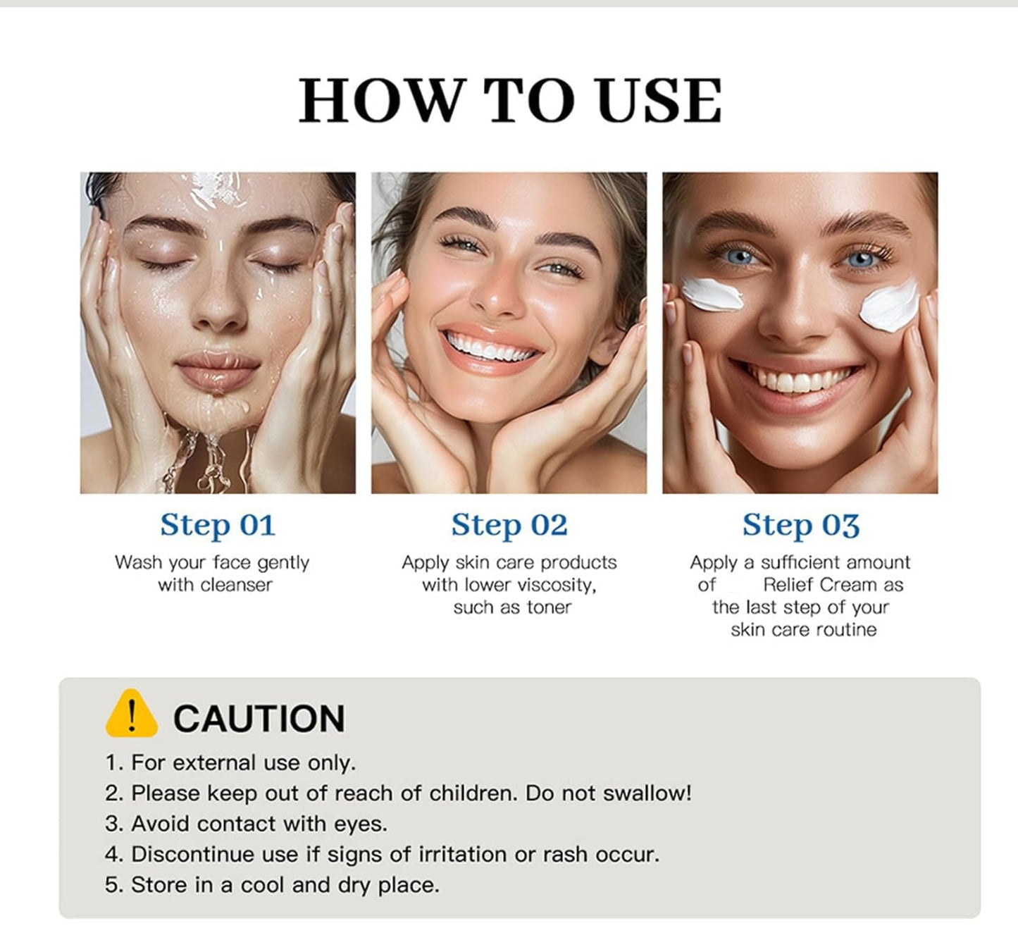 Virularty Relief Cream, Intensive Repair Cream, Soothing Moisturizer Lasting Hydration Facial Moisturizer, Hydration, Korean Skin Care 2 Pes