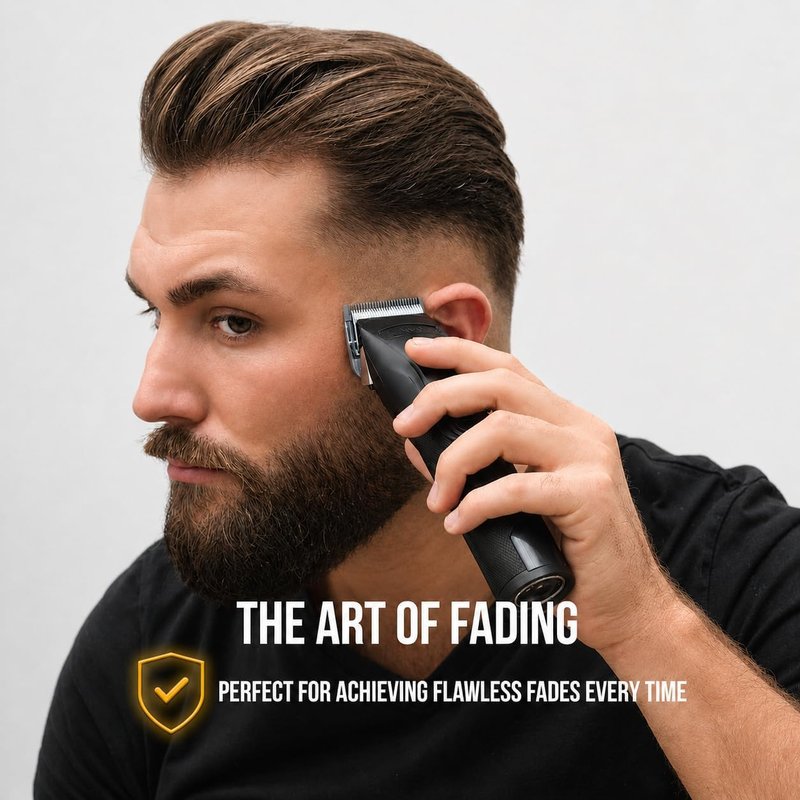Novah® Professional Hair Clippers - Cordless Barber Clipper & Trimmer Set for Men's Haircuts | Fade Kit