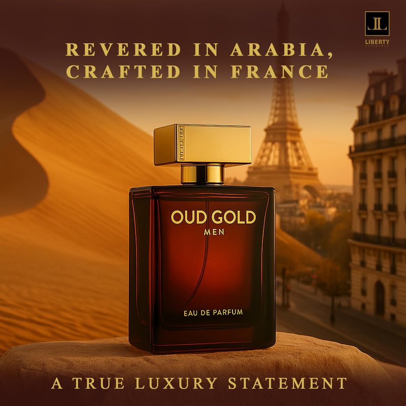 Liberty Oud Arabic Perfume for Men - Long-Lasting Luxury Oud & Fresh Citrus | 50ml EDP