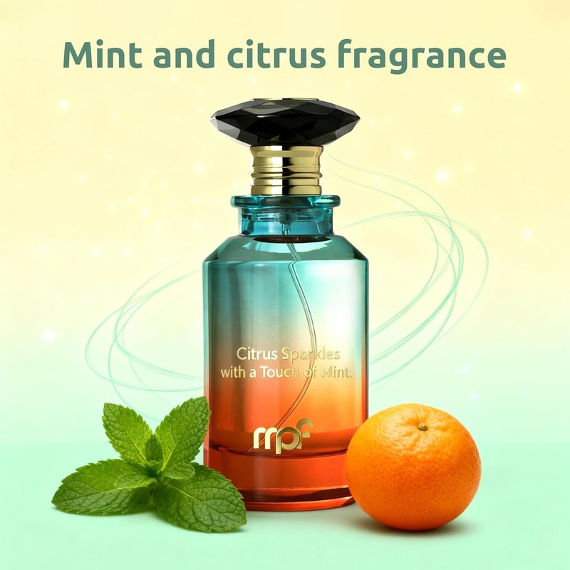 A CENTER By The Shore Unisex Coastal Cologne Eau de Parfum 100ml Fresh Citrus & Apricot Perfume Long Lasting Orange Mint Fragrance Ocean Inspired Scent Gift for Men & Women