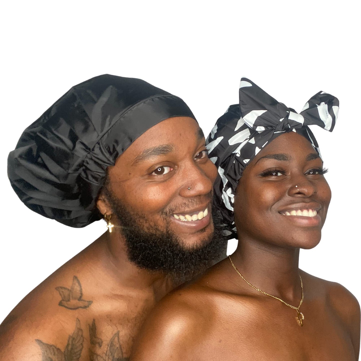 TTAT Shower Cap Extra Large for Men & Women With Braids, Dreadlocks, Locs, Afro, Coily, and Long Hair, Waterproof, Washable, Reusable & Adjustable, Great for Home, Spa, Conditioning, Self Care, Hotel & Salon