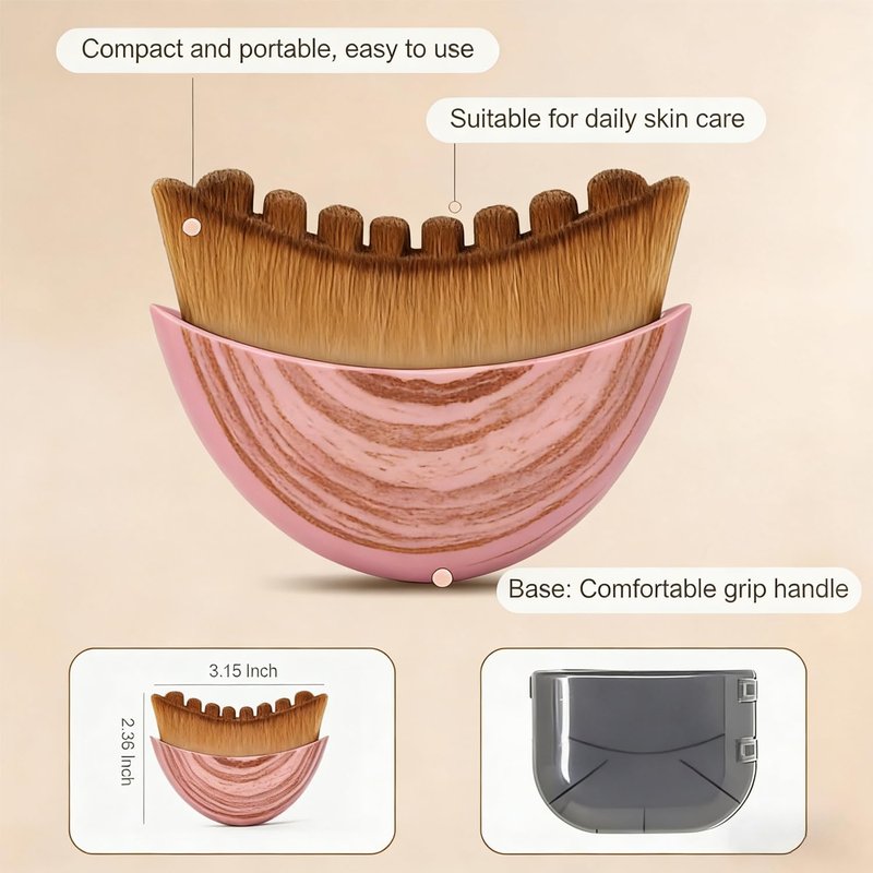 Lymphatic Contour Face Brush & Massager - Sculpting & Lift for Defined Jawline & Glowing Skin, Ergonomic Design to Relieve Fatigue for All Skin Types (1PCS)