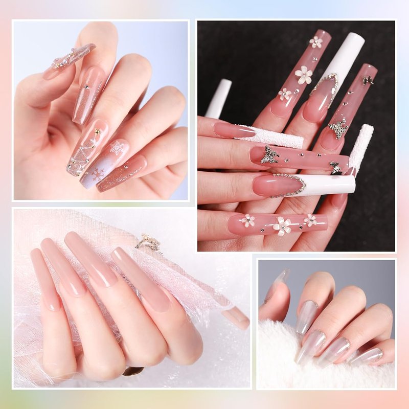 Postel Builder Gel for Nails - 60g Pink Hard Gel for Nail Extensions & Strengthening | DIY Manicure Kit
