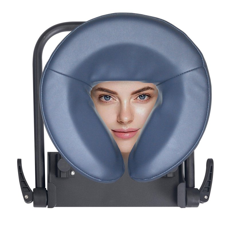 MASTER HEALTH PRODUCT Massage Portable Face Down Massage Kit for Desk and Table Top, Office Sleeping Nap Rest Facial Pillow, face Down After Eye Surgery (Blue)