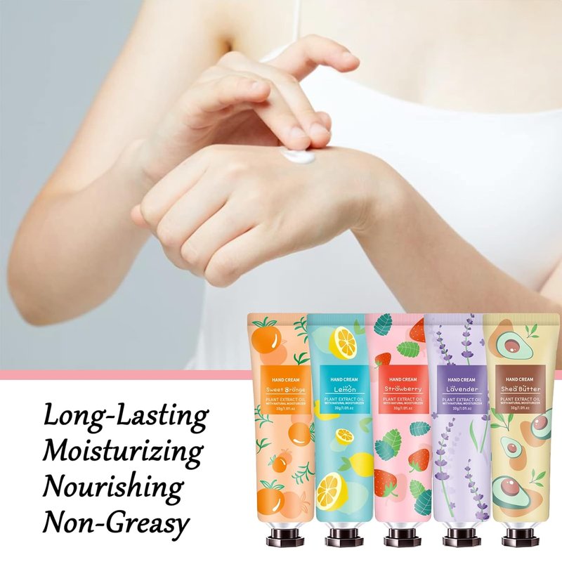 Moisturizing Hand Cream Set - 10 Pack of Natural Plant Fragrance Lotion | Perfect Gifts for Women, Teachers & Nurses