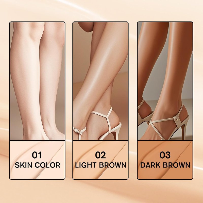 Leg Makeup Waterproof No Transfer, Light Long-Lasting, Easy Application, Legs & Body Concealer Makeup. (Bronze)