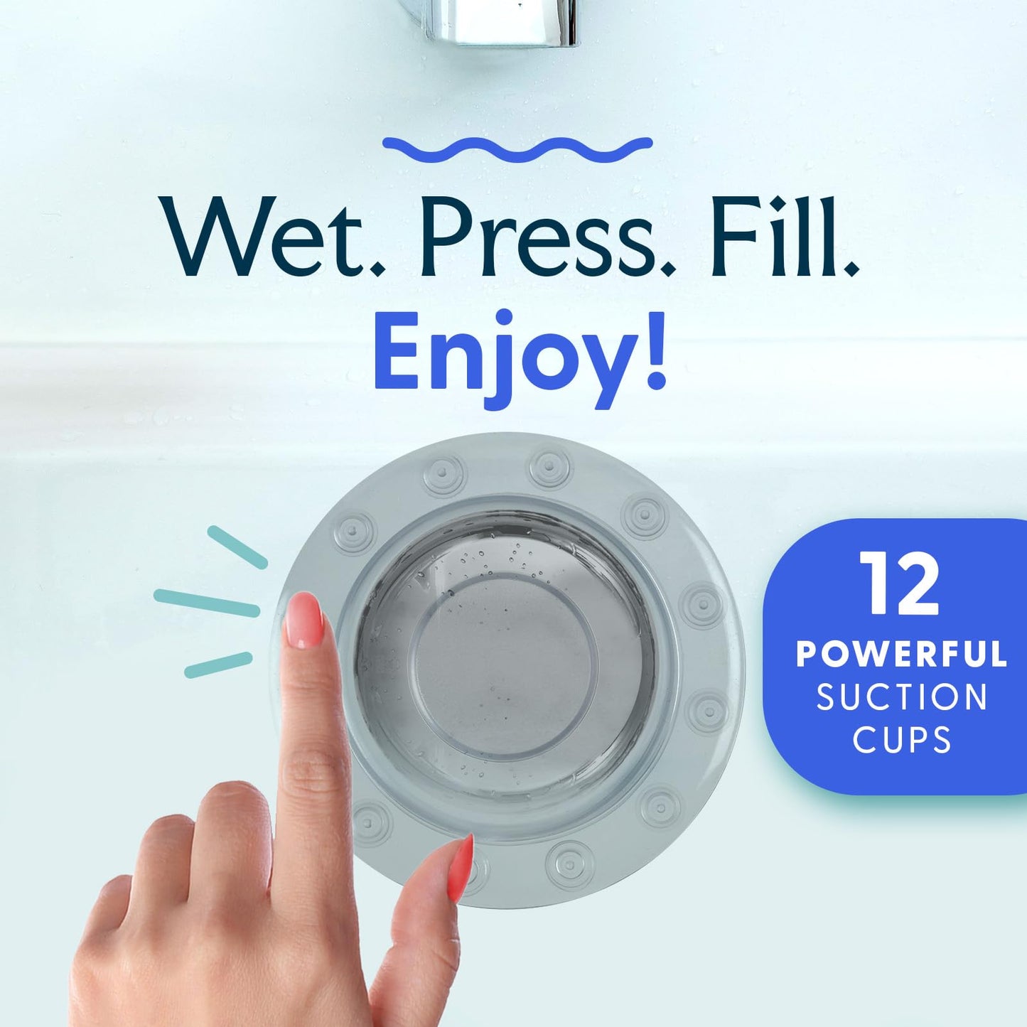 SlipX Solutions Bottomless Bath Overflow Drain Cover for Tub, Adds Inches of Water to Bathtub for a Warmer Deeper Bath, Spa Accessories, Drain Block, Water Stopper Plug (4 inch Inner Diameter, Gray)