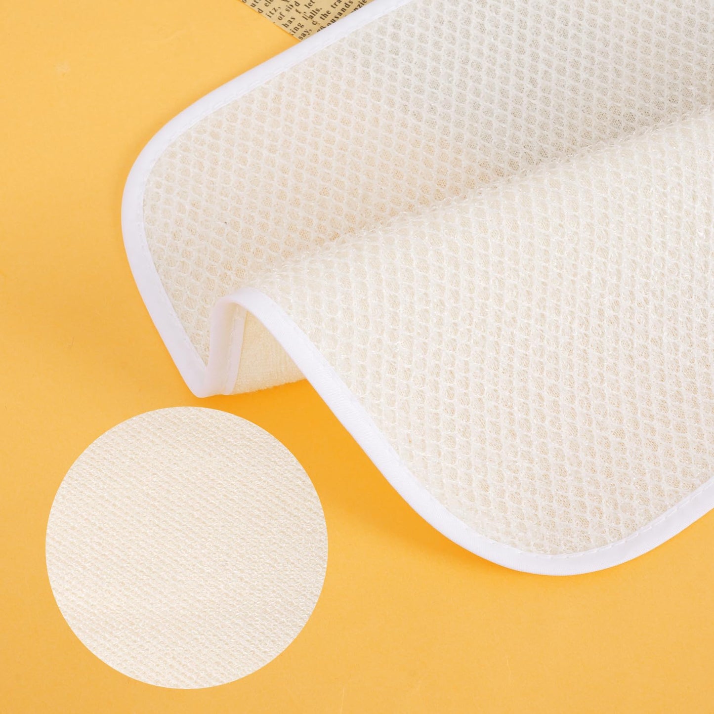 Sucrain 5 Pacs Exfoliating Face and Body Wash Cloths Towel Weave Bath Exfoliating Scrub Massage Bath Towel Cloth for Women and Men