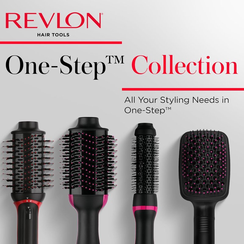 Revlon One-Step Hair Dryer & Styler - Root Booster Round Brush for Fast, Salon-Quality Blowout | 1.5-Inch Size